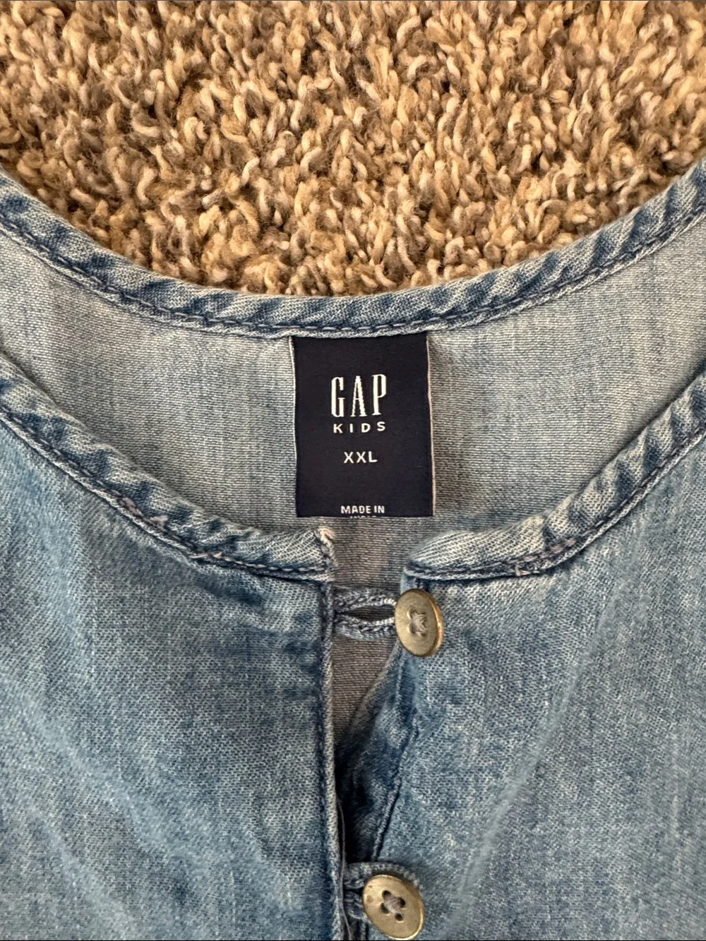 GAP Denim Tiered Dress, XXL